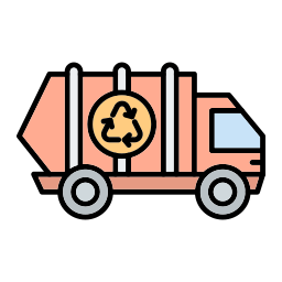 Trash truck icon