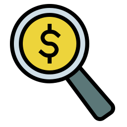 Search dollar icon