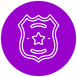 distintivo de polícia Ícone