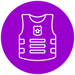 Bulletproof vest icon