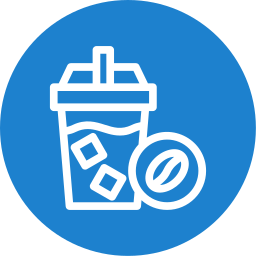 Cold coffee icon