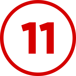 numéro 11 Icône