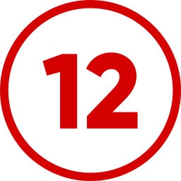 numéro 12 Icône