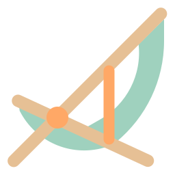 Beach chair icon