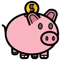 Piggy bank icon