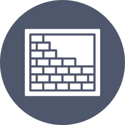 Brick wall icon