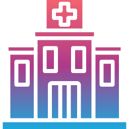 Hospital building icon