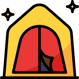 Camping tent icon