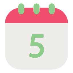 Calendar date icon