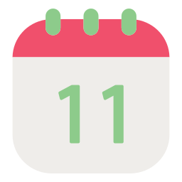 Calendar date icon