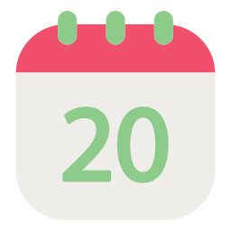 Calendar date icon