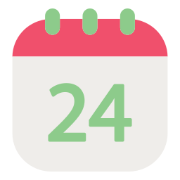 Calendar date icon