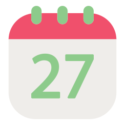 Calendar date icon