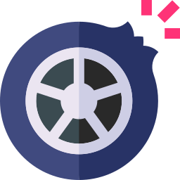 Flat tire icon