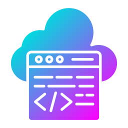 Cloud coding icon