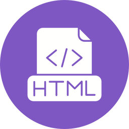 fichier html Icône