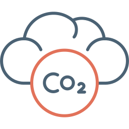 CO2 cloud icon