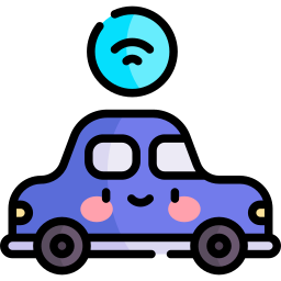 Autonomous car icon