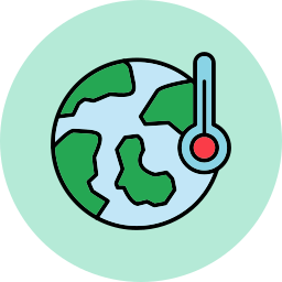 opwarming van de aarde icoon