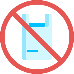 No plastic bags icon