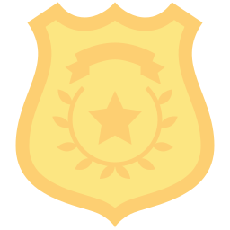 politie badge icoon