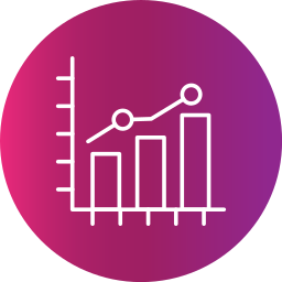 grafico di crescita icona