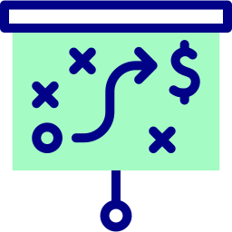 stratégie Icône