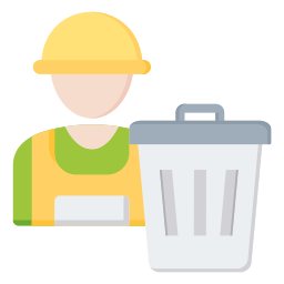 Trash collector icon