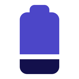 niedriger batteriestatus icon