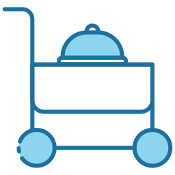 Serving cart icon