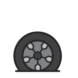 Flat tire icon