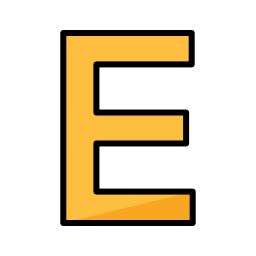 Letter e icon