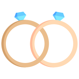 Wedding rings icon