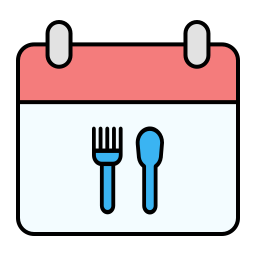 zeit für das abendessen icon