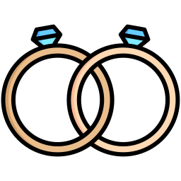 Wedding rings icon