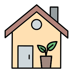 Green house icon