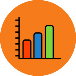 diagramme à bandes Icône