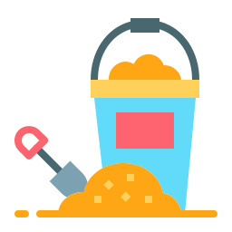 Sand bucket icon