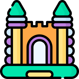 Inflatable castle icon