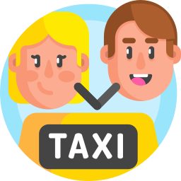 Sharing taxi icon