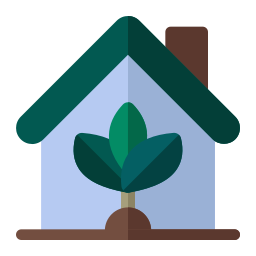 Eco house icon