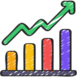 gráfico de barras Ícone