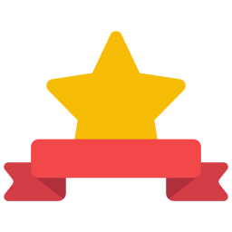 Ribbon banner icon