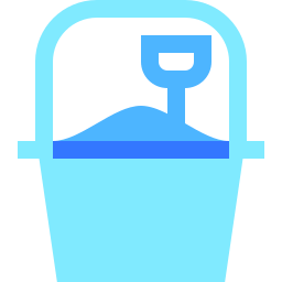 Sand bucket icon