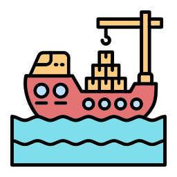 Cargo ship icon