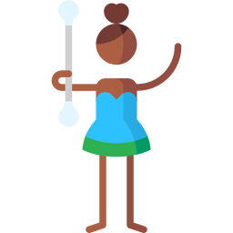 Baton twirling icon