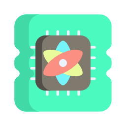 Quantum computing icon