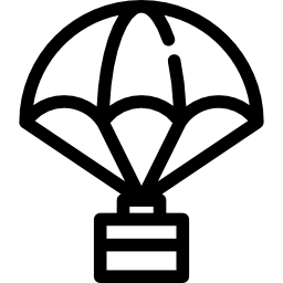 Package with Parachute icon