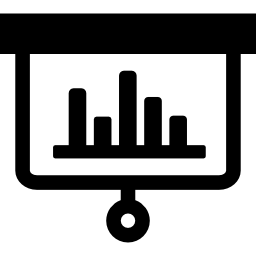 presentazione delle statistiche icona