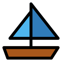 barco a vela Ícone